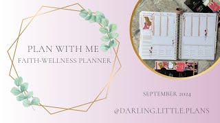 Plan with Me  Wellness and Faith Peacefully Productive Planner  Sleeping Beauty [upl. by Nereil]