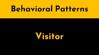 The Visitor Pattern Explained and Implemented in Java  Behavioral Design Patterns  Geekific [upl. by Papp]