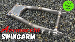 Fabricating a custom swingarm for an Aermacchi road racer with Paul Brodie [upl. by Meakem409]