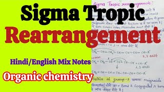 Sigma Tropic Rearrangement in Hindi Notes  MSc 2Sem Organic Chemistry in Hindi Notes [upl. by Fattal]