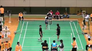 2013年 全国高等学校選抜大会 男子個人ダブルス 準々決勝 小林／保木（富岡） vs 前田／谷口（高岡第一） [upl. by Uokes473]