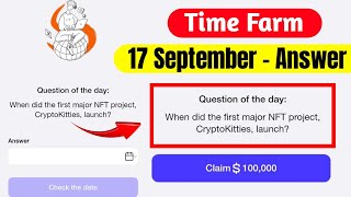 Time Farm Answer Today 17 September  Oracle Of Time Answer 17 September [upl. by Constantin]