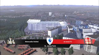 SP Football Life 25 I Newcastle United vs Arsenal I Premier League Match 2025 [upl. by Akinor]