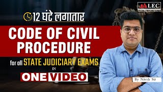 CPC Lecture Series in One Video  Civil Procedure Code 1908  Judiciary Exams by Nitesh Sir [upl. by Fleming]