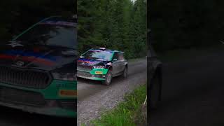 Gus Greensmith jump amp drift rally rallye rallying rallycar wrc rallyfinland wrcrally [upl. by Baron]