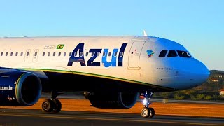 Airbus A320neo Takeoff AZUL BRAZILIAN AIRLINES Airbus Plane [upl. by Nanine17]