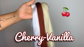 Custom Color Braiding Hair Blend  Cherry Vanilla Blend 10 [upl. by Claresta]