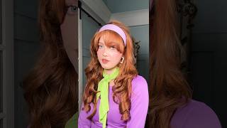 Daphne from ScoobyDoo hair tutorial for Halloween 💜 hairstyle hairtutorial [upl. by Nyrehtak]