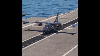 Insane Skill Pilot Takeoff from US Aircraft Carrier Mitsubishi MU22B Executive Black [upl. by Yleak909]