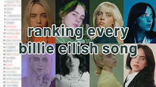 ranking every billie eilish song [upl. by Weston705]