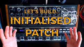 Arturia Minibrute 2  2S  Lets Build an Initialised Patch [upl. by Ycart]