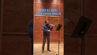 TMEA All State 20242025 violin excerpt Rode No 22 [upl. by Anecusa]