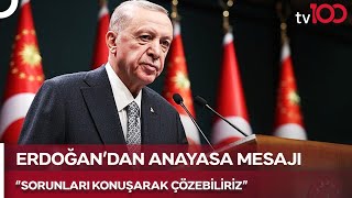 Erdoğan Yeni Anayasaya Toplum Sözleşmesi Olarak Bakıyoruz  TV100 Haber [upl. by Koosis922]