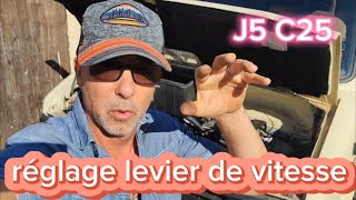 J5 C25 réglage du levier de vitesse [upl. by Ayat]