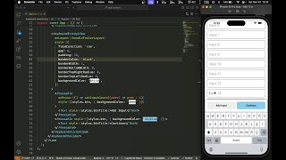 ASMR Programming  React Native Keyboard Aware ScrollView with Sticky Footer Example  No Talking [upl. by Bernelle]