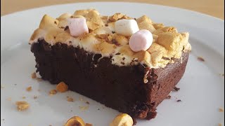 Oven Baked Smores Brownies  Just Cook [upl. by Etteneg]