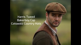 Harris Tweed Bakerboy Cap  Cotswold Country Hats [upl. by Shank]