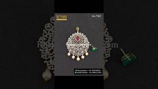 South Indian Designer Diamond Pendant  KothariJewelryUSA [upl. by Edylc]