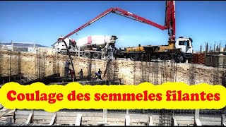 bétonnage des semelles filantes [upl. by Meelas]