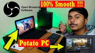 Best OBS Setting On Low End PC For PUBG Mobile Live Streaming  No Graphics Card  Hindi [upl. by Brandy]