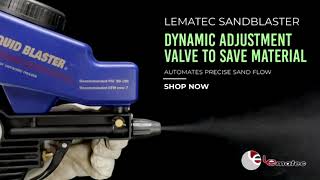 Lematec sandblaster dynamic adjustment valve operation shortvideo lematec sandblasting [upl. by Shirah550]