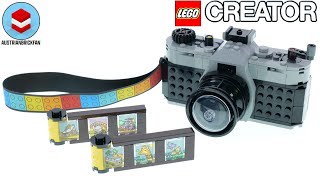 LEGO Creator 31147 Retro Camera – LEGO Speed Build Review [upl. by Nnylrahc]