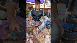 Wow  Unique Aesthetic Perfect Size Pangas Fish Cutting Skills In Bangladesh Market 😱 shorts [upl. by Chryste547]