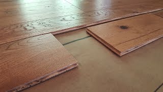 How To Install Engineered Hardwood Flooring [upl. by Chryste359]