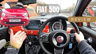 2023 Fiat 500 Review FIRST IMPRESSIONS amp POV Test Drive Dolcevita Hybrid London  England [upl. by Merv]