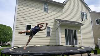 Learn to Cork On Trampoline Can Be So Easy  360 Sideways Progression [upl. by Ilajna515]