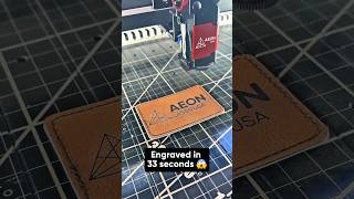 Leather Patch Engraving on the MIRA 5 S REDLINE Series  AEON Laser USA [upl. by Aihsilat597]