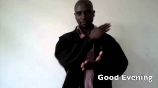 Ugandan Sign Language  Greetings [upl. by Ahsinam729]