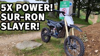 ELECTRIC pitbike with INSANE mods [upl. by Evars]