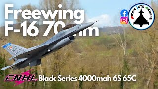 Freewing F16 70mm  CNHL Black Series 4000mah 6S 65C  High Alpha close to the stall 🔥4K 60fps [upl. by Annie646]