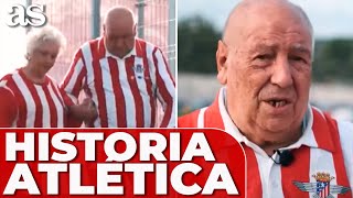 LA HISTORIA MÁS BONITA DEL ATLÉTICO DE MADRID LOS ABUELOS MÁS ROJIBLANCOS [upl. by Bean]