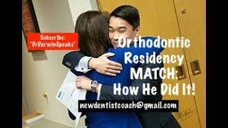 Orthodontic Residency Match Success Story How He Got In  NewDentistCoach  Dr Darwin Hayes DDS [upl. by Allrud]