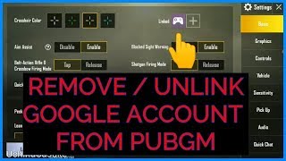 REMOVE  UNLINK GOOGLE ACCOUNT FROM PUBGM [upl. by Rori]