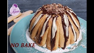 Sahnige schnelle Knoppers Kuppeltorte ohne backen I no bake cake [upl. by Jangro39]