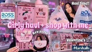 GIRLY COLLECTIVE HAUL  SHOP WITH ME 2024 ♡  Ross Marshalls BoxLunch Amazon Target amp Ulta [upl. by Baerman]