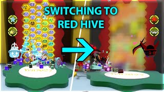 I Change Back To Red Hive Switching To Red Hive  Bee Swarm Simulator [upl. by Heymann19]