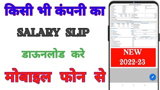 How to download salary payslip in Hindi  payslip [upl. by Avat]