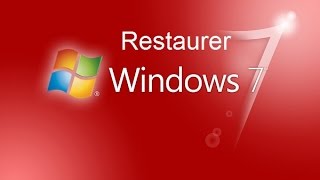 Comment restaurer windows 7 [upl. by Wester379]