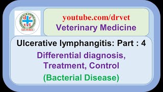 Ulcerative lymphangitis Part 4  Differential diagnosis treatment control [upl. by Akceber635]