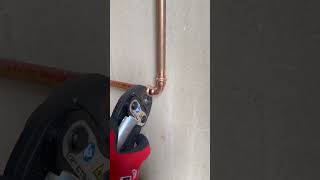 Propress is necessary sometimes 😅 plumbing plumber diy [upl. by Kehoe]