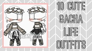 10 Cute Gacha Life Outfits [upl. by Esimehc]