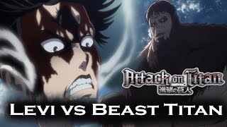 Levi vs beast titan Attack on titan AMV saripodhaa shanivaram not a teaser [upl. by Rahel]