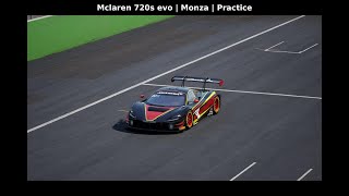 ACC Monza Mclaren 720s evo  Practice [upl. by Novj]