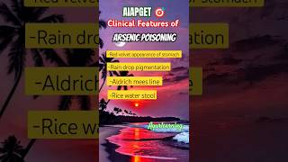 AIAPGET  Toxicology  Arsenic Poisoning [upl. by Drofdeb426]