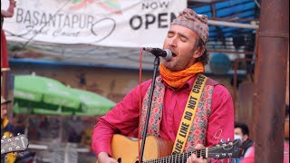 Gaine Hune Ho amp Maya Meri Maya  Alex Nepali  Live Music  Basantapur  Nepali song by foreigner [upl. by Sharleen151]