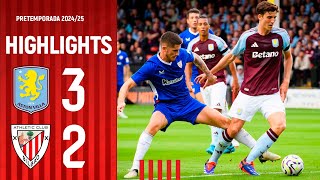 HIGHLIGHTS  Aston Villa 32 Athletic Club  Amistosos 202425 [upl. by Alexei237]